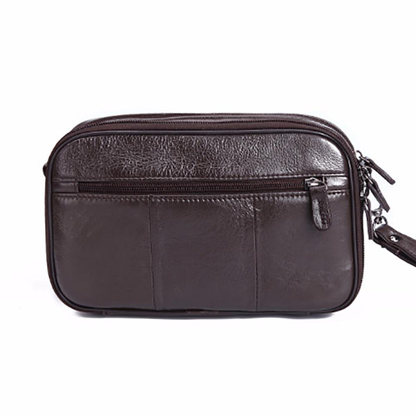 Genuine Leather Business Clutch Bag