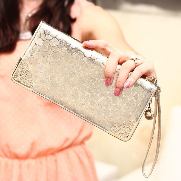 Luxury Vintage Leather Long Wallet