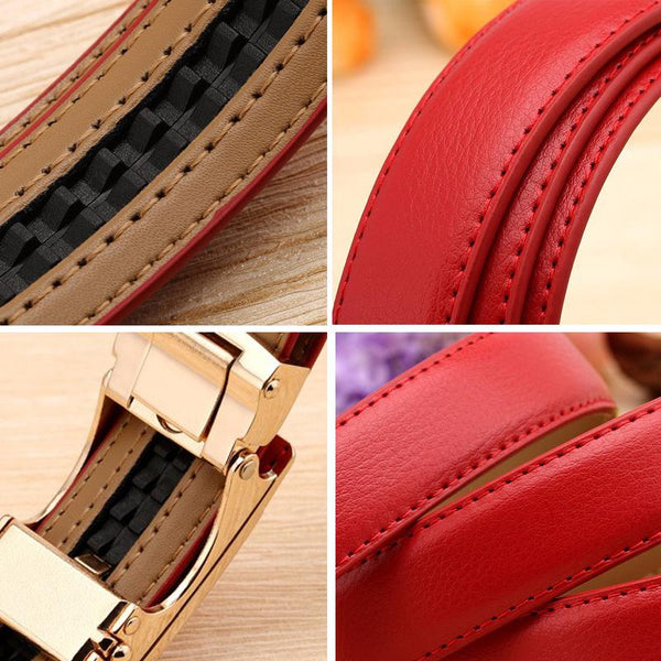 Fashion Leaf Automatic Buckle Belt