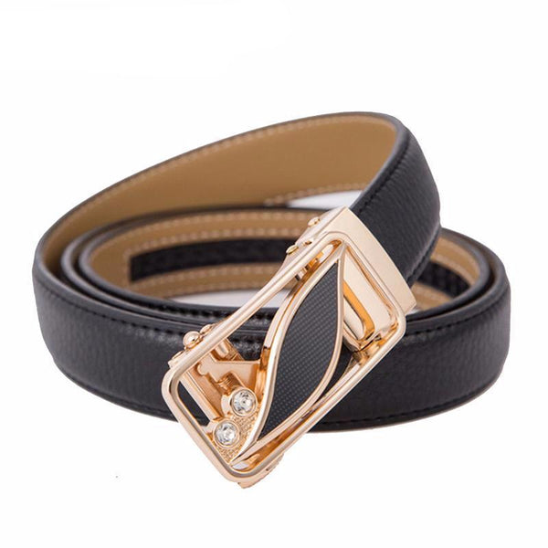 Fashion Leaf Automatic Buckle Belt