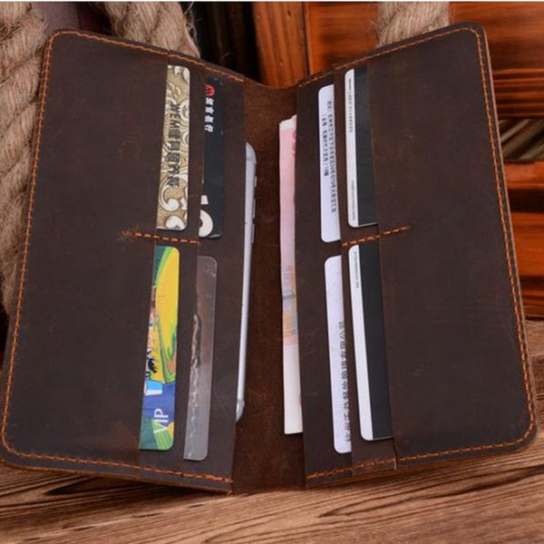 Stylish Leather Long Wallet