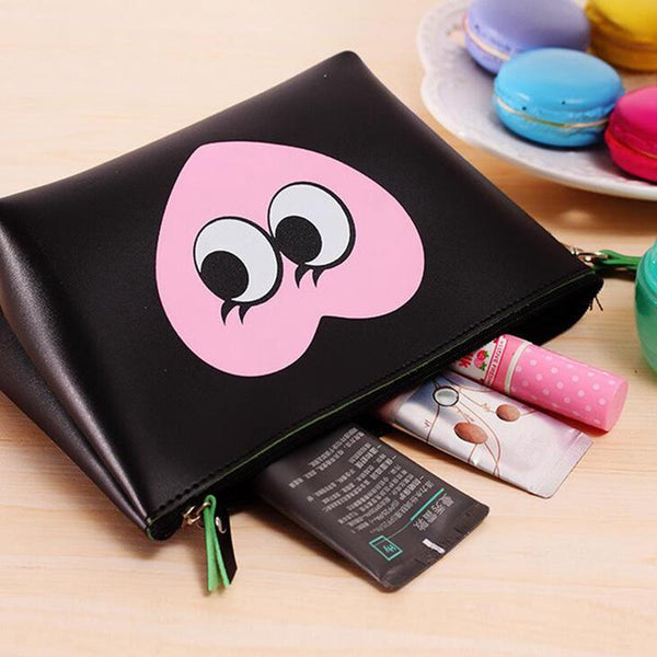 Cartoon Organizer Leather Pouch