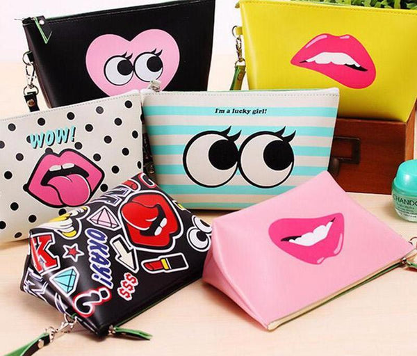Cartoon Organizer Leather Pouch