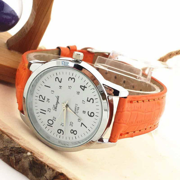 Camouflage Leather strap Watch