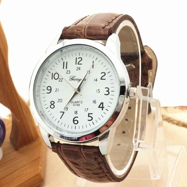 Camouflage Leather strap Watch
