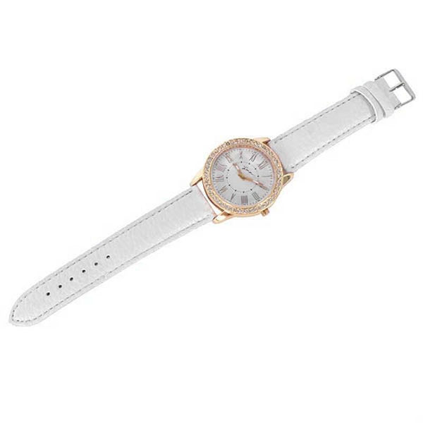Crystal Luxury Leather Quartz Watch