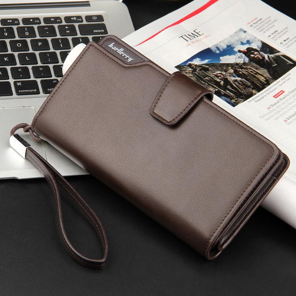 Long Clutch Leather Wallet