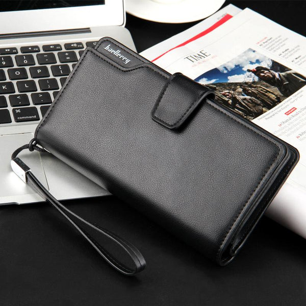 Long Clutch Leather Wallet