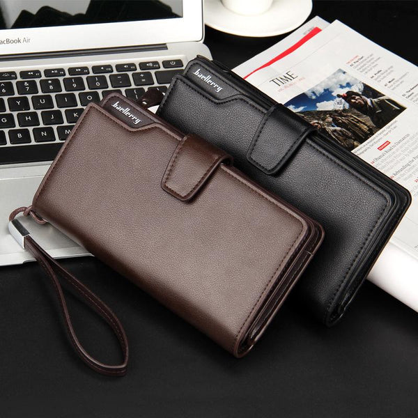 Long Clutch Leather Wallet
