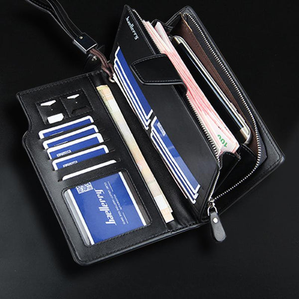Long Clutch Leather Wallet