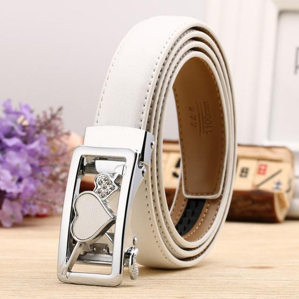 Fashion Leaf Automatic Buckle Belt