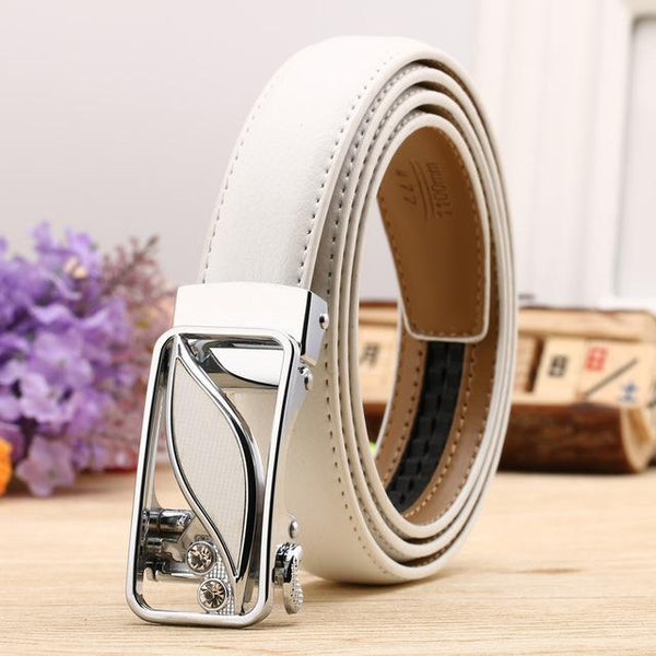 Fashion Leaf Automatic Buckle Belt