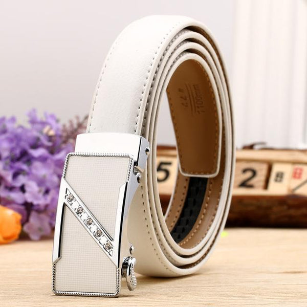 Fashion Leaf Automatic Buckle Belt