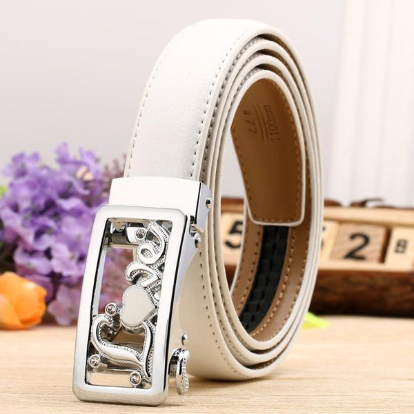 Fashion Leaf Automatic Buckle Belt