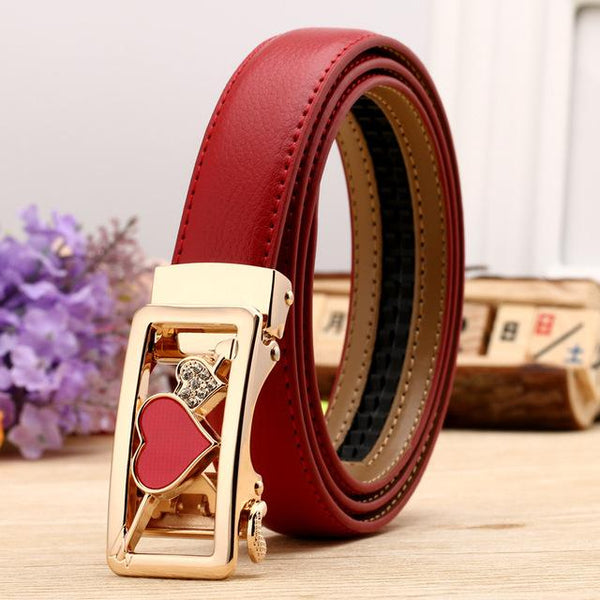 Fashion Leaf Automatic Buckle Belt