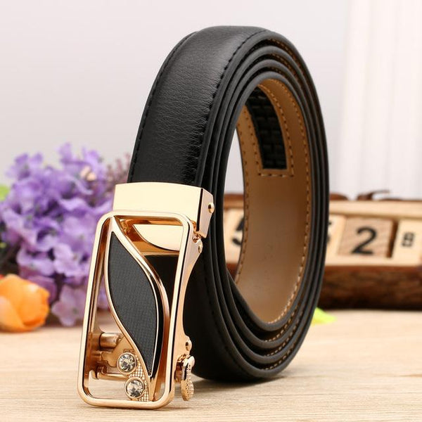 Fashion Leaf Automatic Buckle Belt