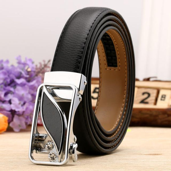 Fashion Leaf Automatic Buckle Belt