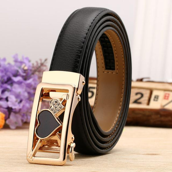 Fashion Leaf Automatic Buckle Belt