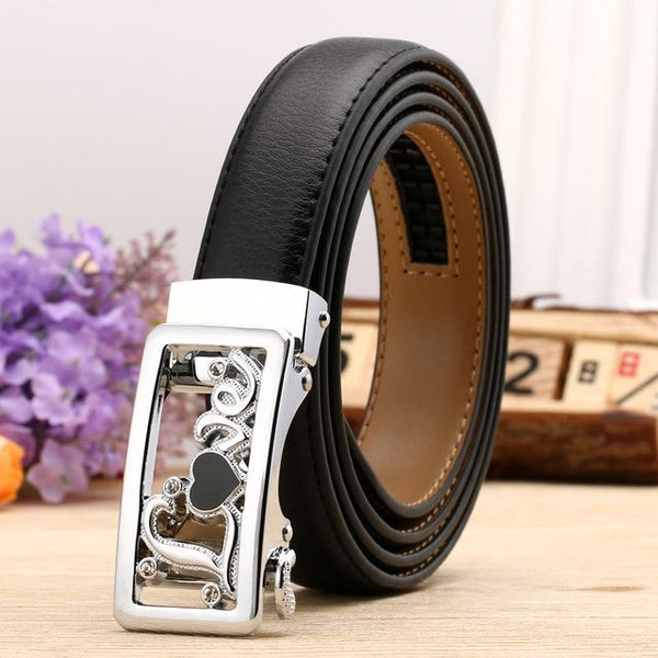 Fashion Leaf Automatic Buckle Belt