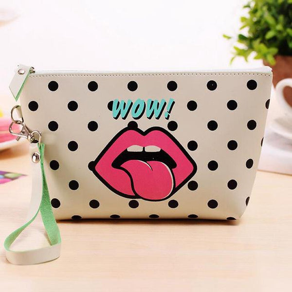 Cartoon Organizer Leather Pouch