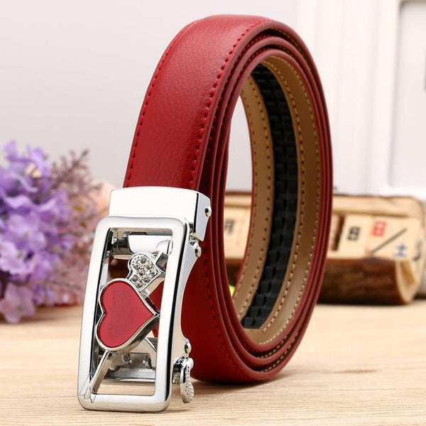 Fashion Leaf Automatic Buckle Belt