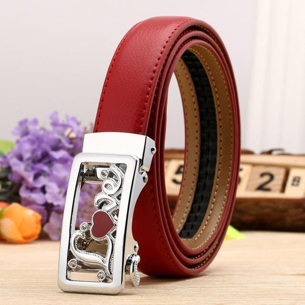 Fashion Leaf Automatic Buckle Belt