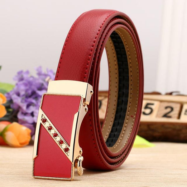 Fashion Leaf Automatic Buckle Belt