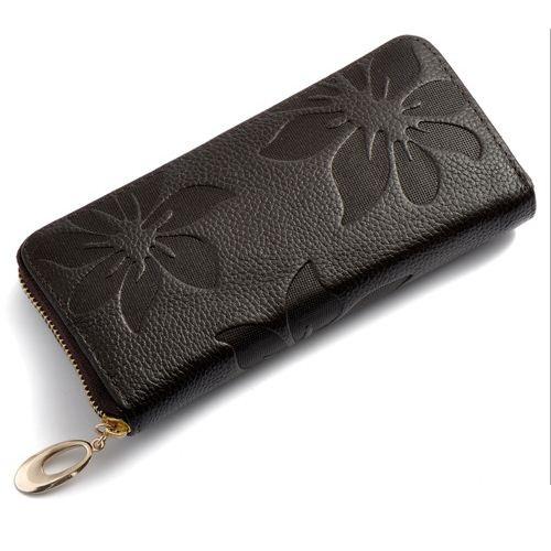 Fashion Flower Print Leather Wallets