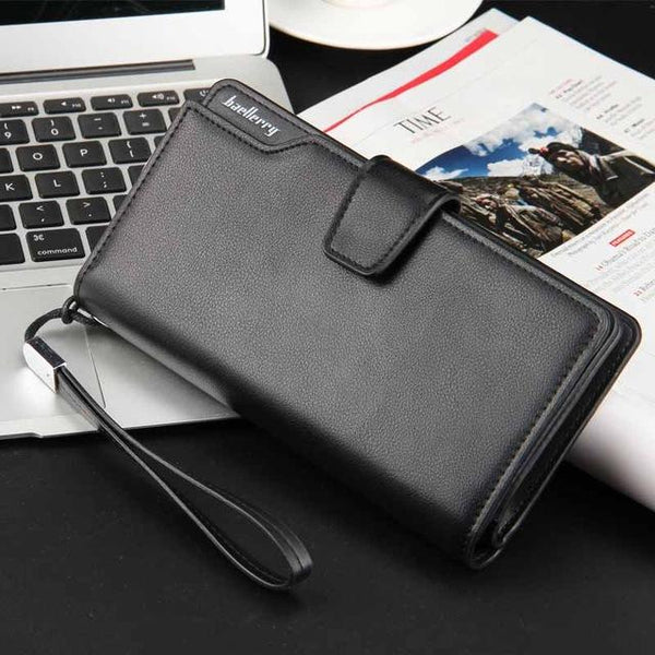 Long Clutch Leather Wallet