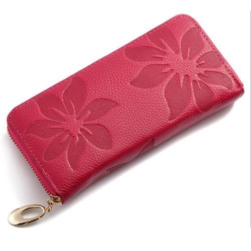 Fashion Flower Print Leather Wallets