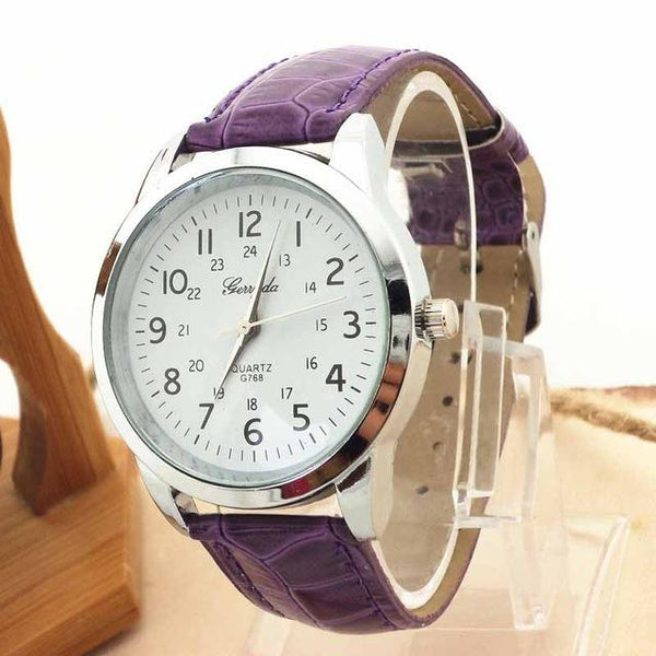 Camouflage Leather strap Watch