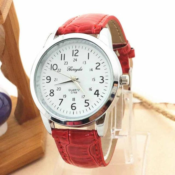 Camouflage Leather strap Watch