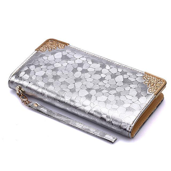 Luxury Vintage Leather Long Wallet