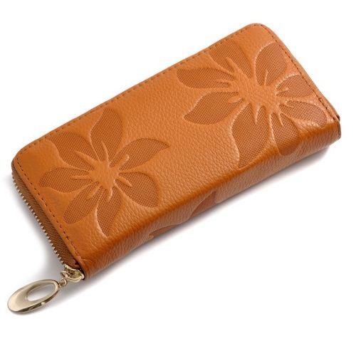 Fashion Flower Print Leather Wallets