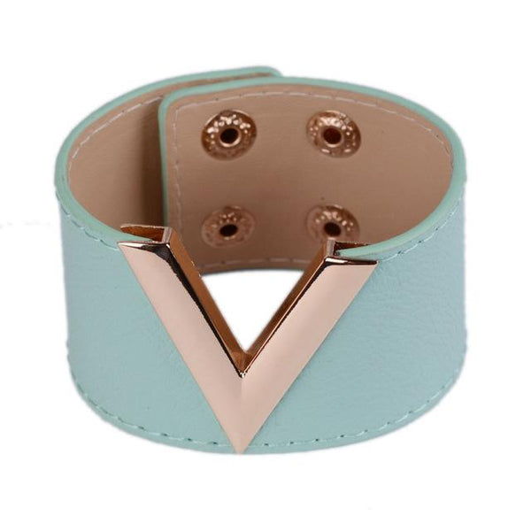 The Big V Leather Bracelet