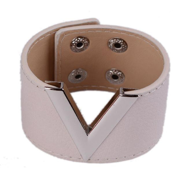 The Big V Leather Bracelet
