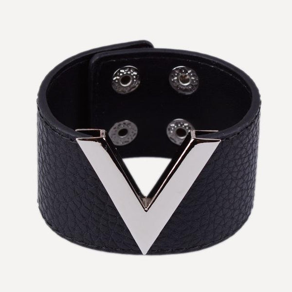 The Big V Leather Bracelet